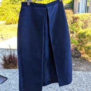 COS Navy High Waisted Skirt 32